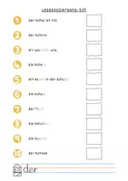 Vorschau - Arbeitsblätter - Lesespaziergang Sch - Seite 1
