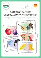 Vista previa - Tarjetas / Manipulativos - CATEGORIZACIÓN: SEMEJANZAS Y DIFERENCIAS - Portada