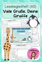 Vorschau - Stundenentwürfe - Materialpaket: Viele Grüße Grüße, Deine Giraffe - Deckblatt
