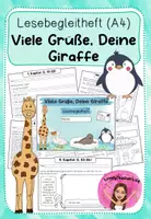 Vorschau - Stundenentwürfe - Materialpaket: Viele Grüße, Deine Giraffe (A4) - Deckblatt