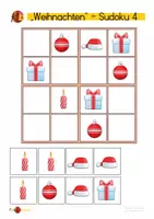 Vorschau - Arbeitsblätter - Bilder-Sudoku Weihnachten - Seite 3