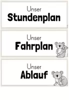 Vorschau - Poster - Tagestransparenz/ Tagesplan: Stundenplan für deine Koalaklasse (beige) - Seite 2