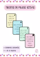 Vista previa - Tarjetas / Manipulativos - TARJETAS PARA PAUSAS ACTIVAS - Portada