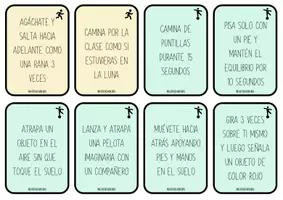 Vista previa - Tarjetas / Manipulativos - TARJETAS PARA PAUSAS ACTIVAS - página 2