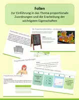 Vorschau - Präsentationen/Tafelbilder - Folien: Proportionale Zuordnungen - Einführung/Erarbeitung/Sicherung/Übungen - Deckblatt