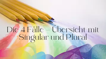 Vorschau - Arbeitsblätter - Probevorbereitung-4 Fälle - Übersicht mit Singular und Plural - Deckblatt