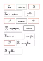 anteprima - Materiale di supporto/inclusione - Grammatica divertente ( articoli + nomi); animali in fattoria-classe 1-2 - Pagina 2
