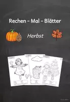Vorschau - Arbeitsblätter - Rechen-Mal-Blätter Herbst - Seite 1