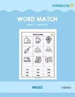 Vista previa - Hojas de trabajo - Word match short sounds - página 1