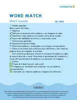 Vista previa - Hojas de trabajo - Word match short sounds - página 2