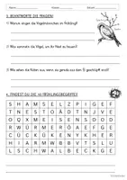 Vorschau - Arbeitsblätter - Lesetext - Vögel im Frühling (Klasse 1/2) - Seite 3