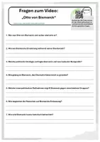 Vorschau - Arbeitsblätter - Otto von Bismarck - Deckblatt