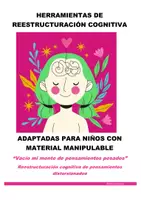 Vista previa - Hojas de trabajo - Herramientas de Reestructuración Cognitiva para Niños - Pensamientos distorsionados - Portada