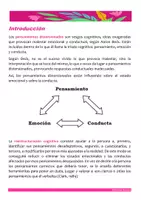 Vista previa - Hojas de trabajo - Herramientas de Reestructuración Cognitiva para Niños - Pensamientos distorsionados - página 1