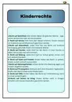 Vorschau - Arbeitsblätter - Die Kinderrechte - Seite 1