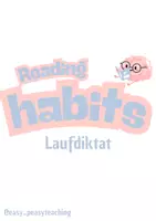 Vorschau - Arbeitsblätter - Reading Habits_Laufdiktat - Deckblatt
