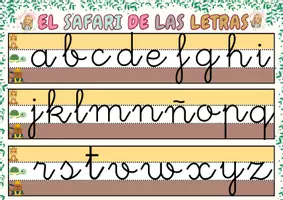 Vista previa - Tarjetas / Manipulativos - EL SAFARI DE LAS LETRAS - página 1