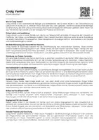 Vorschau - Arbeitsblätter - Craig Venter (informationstext und Übungen) - Deckblatt