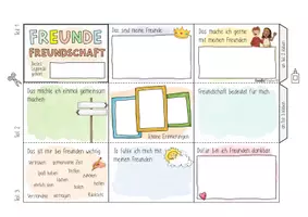 Vorschau - Arbeitsblätter - Freundschaft - Kreatives Leporello zum Thema Freunde / Minimuch - Seite 2