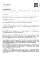 Vorschau - Arbeitsblätter - James Watson (informationstext und Übungen) - Deckblatt