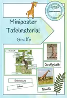 Vorschau - Poster - Miniposter/Tafelmaterial Giraffe - Deckblatt
