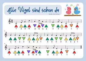 Vorschau - Präsentationen/Tafelbilder - Einfache Melodien für die Mundharmonika - Lieder zum Frühling - Seite 2
