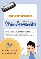 Vorschau - Präsentationen/Tafelbilder - Einfache Melodien für die Mundharmonika - Lieder zum Frühling - Deckblatt