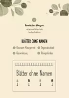 Vorschau - Poster - Blätter ohne Namen | Classroom Management - Deckblatt