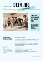 Vorschau - Arbeitsblätter - Fiktive Stellenanzeigen (Praktikum) zum Üben der Bewerbung - Seite 1