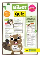 Vorschau - Arbeitsblätter - Biber - Arbeitsblatt mit Quiz (Multiple Choice) und Interactive! - Deckblatt