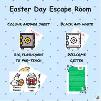 Vista previa - Juegos / Gamificación - Easter Escape Room | EFL ESL | Stations PDF Breakout Spring - página 3