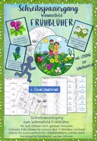 Vorschau - Arbeitsblätter - Schreibspaziergang Frühblüher Kl. 3/4 + Zusatzmaterial - Deckblatt