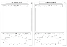 Vorschau - Arbeitsblätter - Das komische Gefühl - 2 ABs zum Bilderbuch - Seite 2