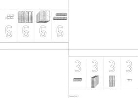 Vorschau - Mal- und Bastelvorlagen - Zahlen-Klappbuch ZR 1000 - 10000 - Seite 2