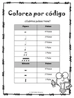 Vista previa - Hojas de trabajo - Paquete de materiales - Colorea por código - 4 estaciones - página 3