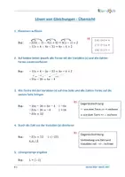 Vorschau - Arbeitsblätter - Mathematik - Lösen von Gleichungen: Übersicht und Aufgaben - Seite 3