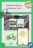 Vorschau - Interaktives Material - interaktives Quiz Verkehrserziehung #BlitzQuizWoche - Deckblatt