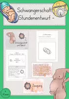 Vorschau - Stundenentwürfe - Schwangerschaft Geburt Stundenentwurf - Deckblatt