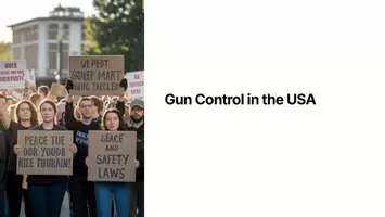 Vorschau - Fördermaterial/Inklusion - Präsentation: Gun Control in the USA – als PDF und PowerPoint-Datei - Seite 1