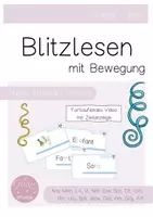 Vorschau - Präsentationen/Tafelbilder - Blitzlesen mit Bewegung - Buchstaben AMLINESTORUBWDHGF - Deckblatt
