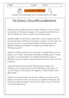Vorschau - Arbeitsblätter - Leseverständnis 4. Klasse "Der Elefant - Der größte Landbewohner" - Deckblatt