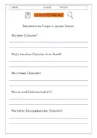 Vorschau - Arbeitsblätter - Leseverständnis 4. Klasse "Der Elefant - Der größte Landbewohner" - Seite 1