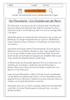Vorschau - Arbeitsblätter - Leseverständnis 4. Klasse "Der Marienkäfer - Ein Glücksbringer der Natur" - Deckblatt