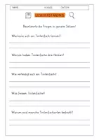 Vorschau - Arbeitsblätter - Leseverständnis 4. Klasse "Der Tintenfisch - Ein Meister der Tarnung" - Seite 1
