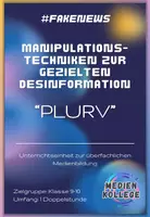 Vorschau - Stundenentwürfe - Fake News - Manipulationstechniken zur Desinformation: "PLURV" - Deckblatt