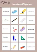 Vorschau - Arbeitsblätter - Im Klassenzimmer/Schule - Wortschatz - Deckblatt