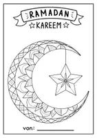 Vorschau - Mal- und Bastelvorlagen - Ramadan Ausmalbilder - Seite 1