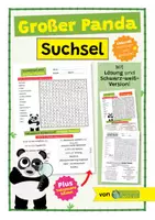 Vorschau - Spiele - Großer Panda - Arbeitsblatt mit Suchsel und "Satzpaare bilden" - Deckblatt