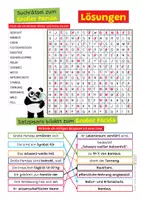 Vorschau - Spiele - Großer Panda - Arbeitsblatt mit Suchsel und "Satzpaare bilden" - Seite 3