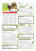 Vorschau - Arbeitsblätter - Biber - Arbeitsblatt mit Lückentext - Seite 1